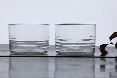 Lot 310 - A matched pair of Lynn glass finger bowls