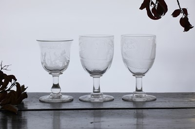 Lot 316 - A group of three Victorian shipping glasses