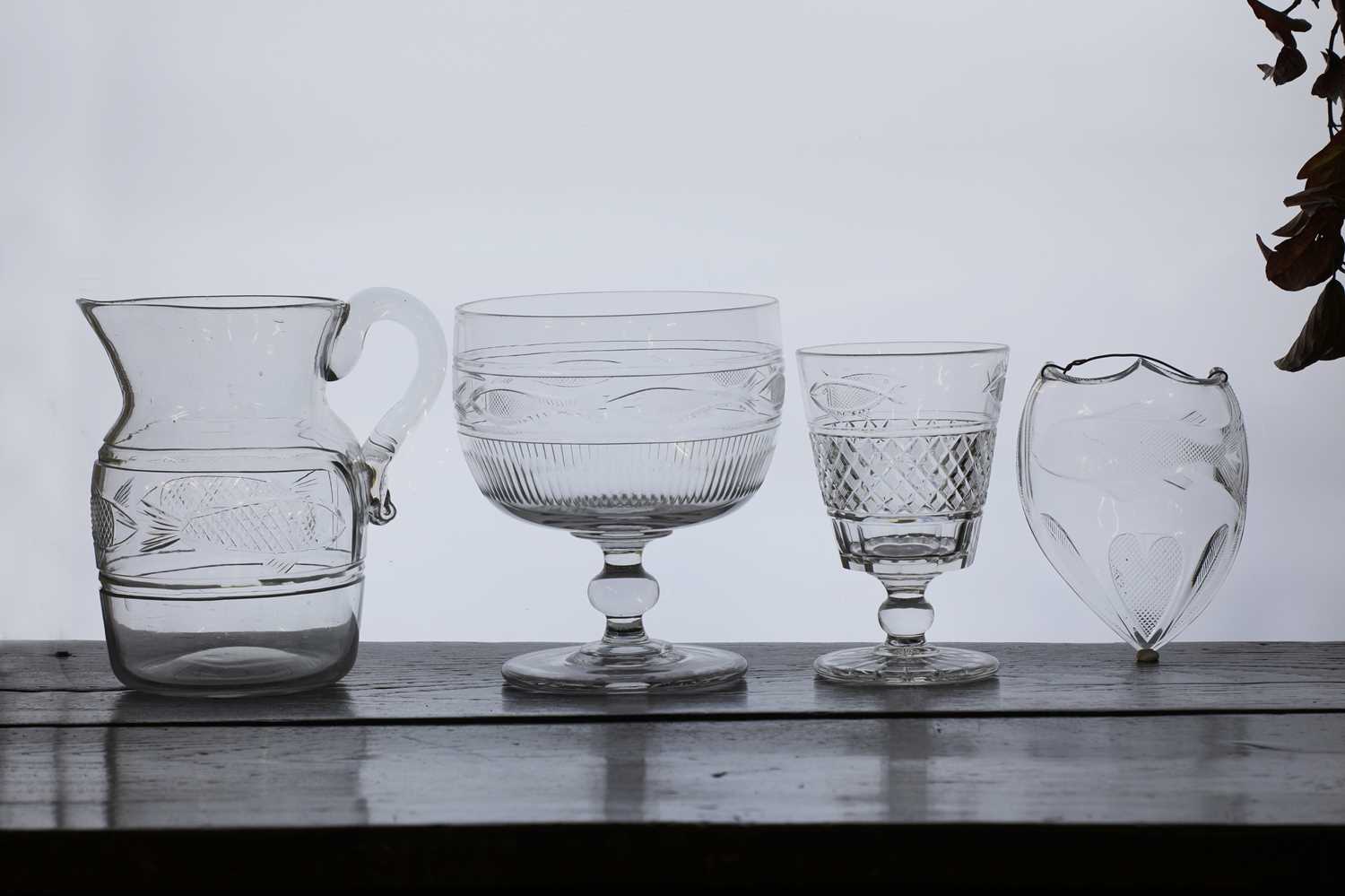 Lot 318 - A collection of late George III glass