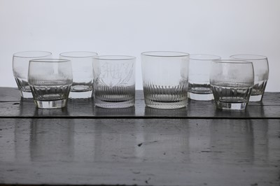 Lot 313 - A collection of glass tumblers