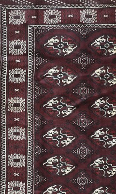 Lot 350 - A Turkman wool rug