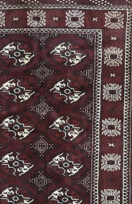 Lot 350 - A Turkman wool rug