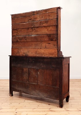 Lot 278 - A French carved chestnut dresser
