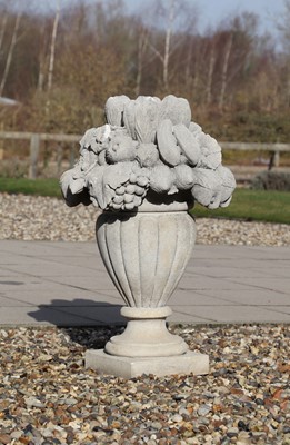 Lot 18A - A large composite stone urn