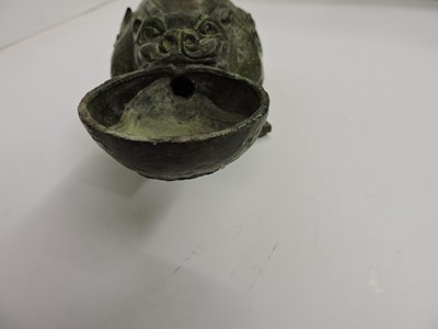Lot 108 - A Chinese bronze water dropper