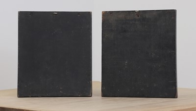 Lot 36 - Two painted coaching panels