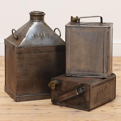 Lot 49 - A group of three petrol cans