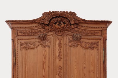Lot 92 - A Louis XVI pine armoire