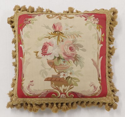 Lot 268 - A group of three Aubusson cushions