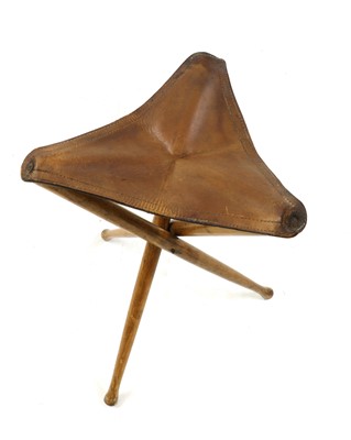 Lot 143 - A folding stool