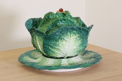 Lot 716 - A porcelain cabbage tureen