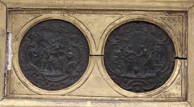 Lot 130 - A pair of Grand Tour style bronze plaques