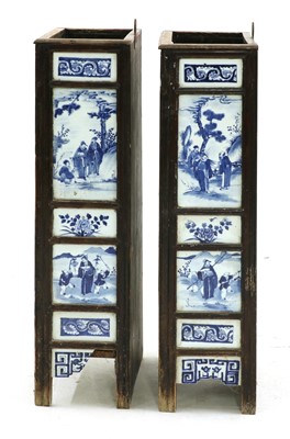 Lot 36 - Two Chinese umbrella stands