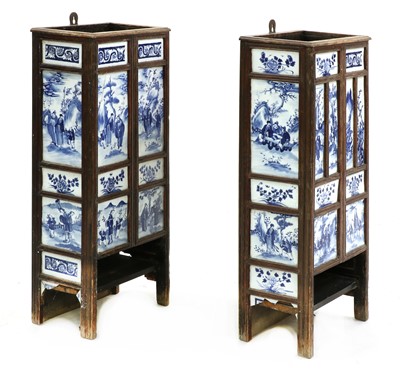 Lot 36 - Two Chinese umbrella stands