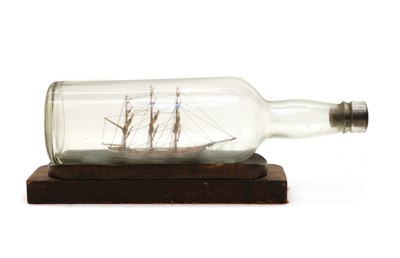 Lot 134 - A ship in a bottle