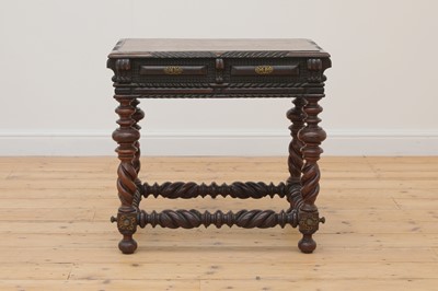 Lot 5 - A Portuguese colonial rosewood table