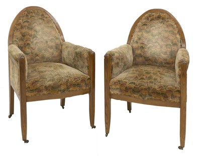Lot 360 - A pair of Dutch oak elbow chairs