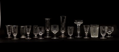 Lot 177 - A collection of Georgian and later table glass