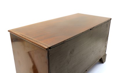Lot 197 - An Edwardian mahogany apprentice chest