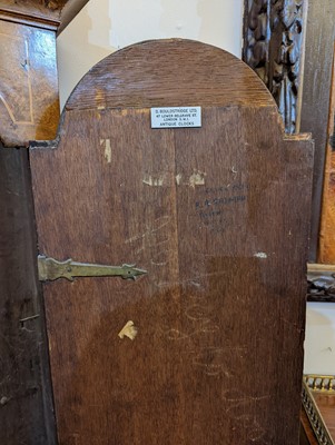 Lot 331 - A figured walnut longcase clock by Nicholas Lambert of London
