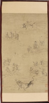 Lot 316 - A Chinese hanging scroll
