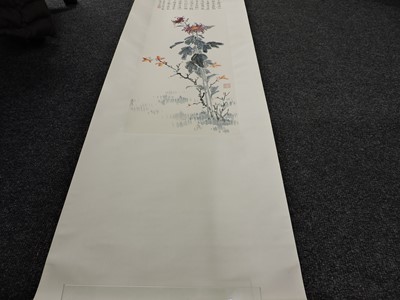 Lot 100 - A Chinese hanging scroll