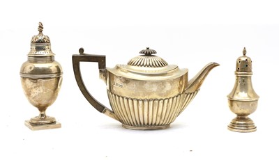 Lot 45 - A Victorian silver teapot