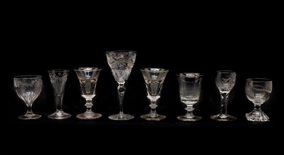 Lot 224 - A collection of glass tableware