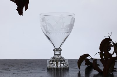 Lot 307 - A glass rummer