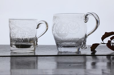 Lot 314 - A George III glass mug