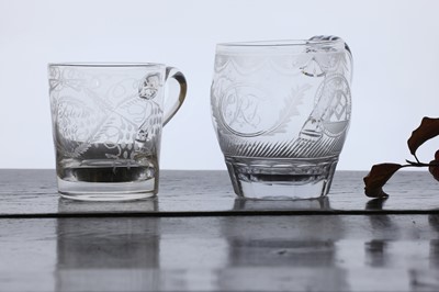 Lot 314 - A George III glass mug
