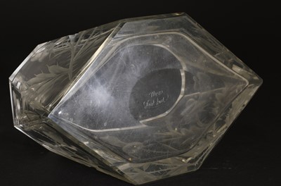 Lot 85 - A Moser intaglio cut-glass vase