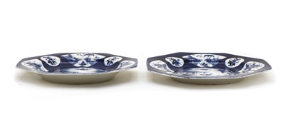 Lot 179 - A pair of Bow porcelain octagonal plates