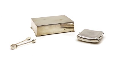 Lot 27 - A Mappin & Webb silver cigarette box