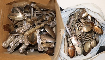 Lot 8 - A quantity of various Kings pattern silver cutlery