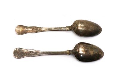 Lot 6 - A pair of Kings pattern silver tablespoons