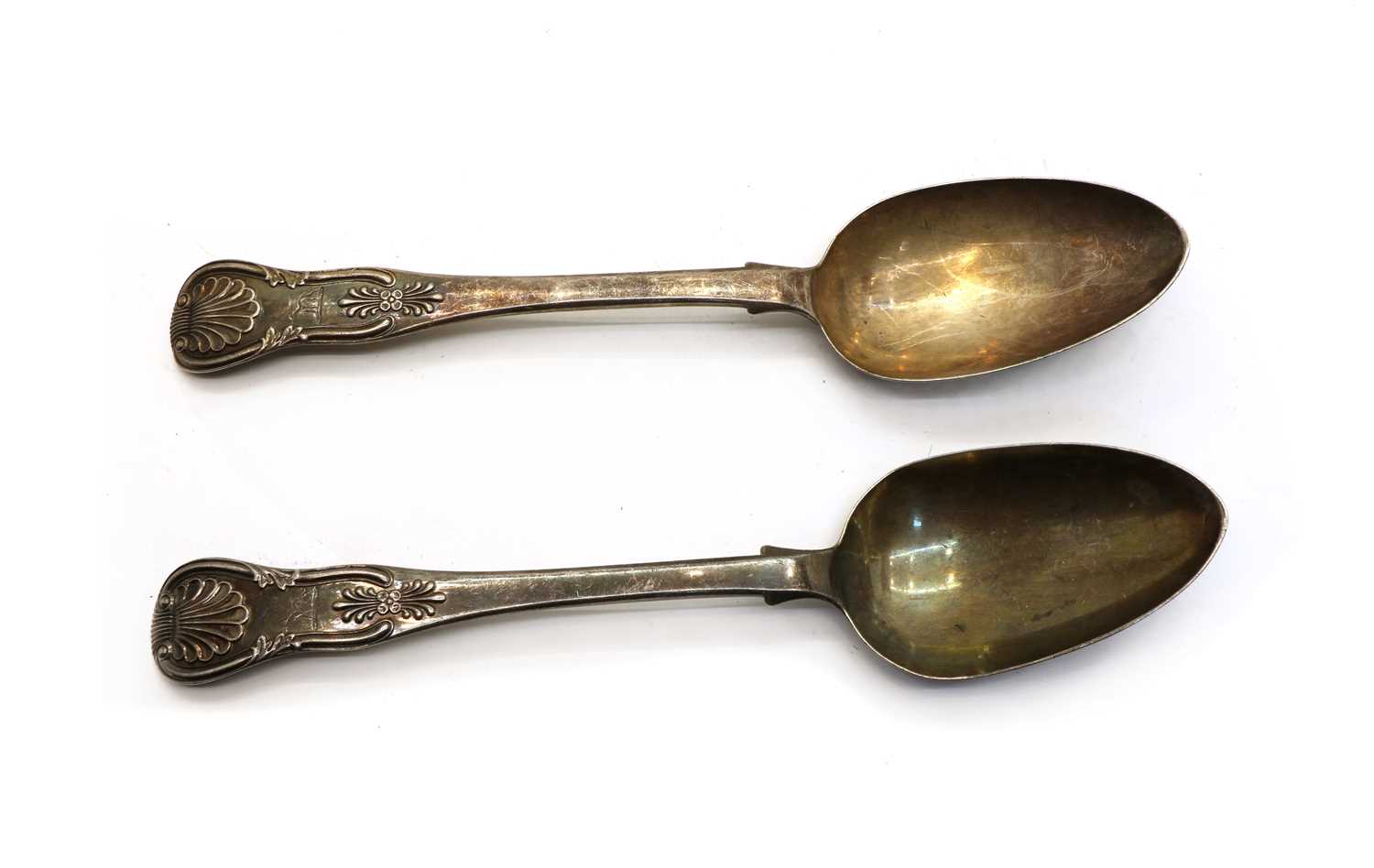 Lot 6 - A pair of Kings pattern silver tablespoons