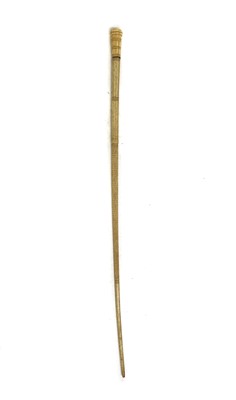 Lot 185 - A marine ivory walking stick
