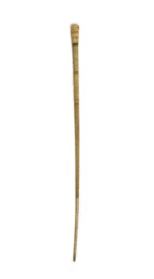 Lot 185 - A marine ivory walking stick