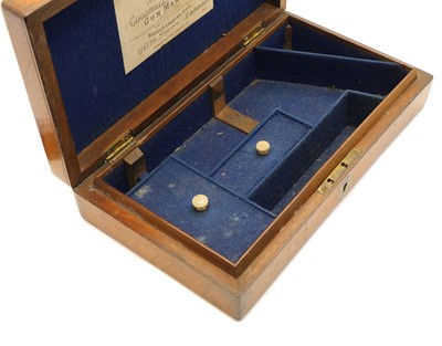 Lot 24 - A Victorian mahogany revolver case, by Cogswell & Harrison