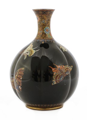 Lot 243 - A Japanese cloisonné vase