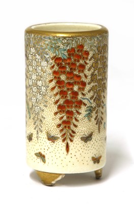 Lot 429 - A Japanese miniature Satsuma ware vase