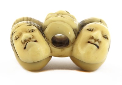 Lot 423 - A Japanese ivory netsuke