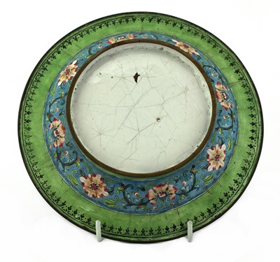 Lot 171 - A Chinese Canton painted enamel dish
