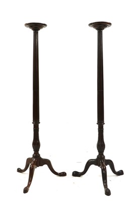 Lot 370 - A pair of 19th century mahogany torcheres