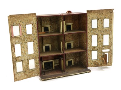 Lot 121 - A 19th century wooden doll's house