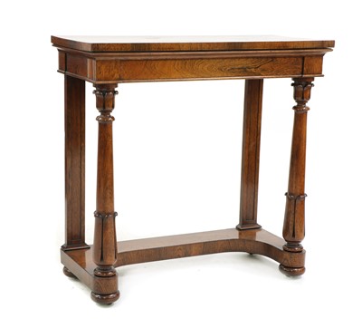 Lot 347 - A William IV rosewood console table