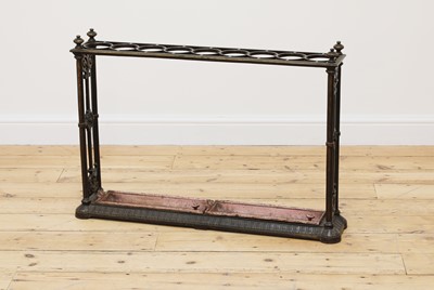 Lot 1 - A Victorian cast iron stick stand by Coalbrookdale