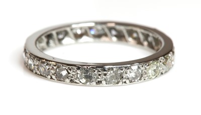 Lot 182 - A diamond set full eternity ring