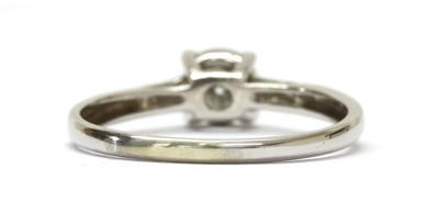 Lot 160 - A white gold single stone diamond ring
